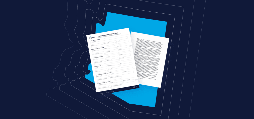 Two pages with information about Arizona rental agreements