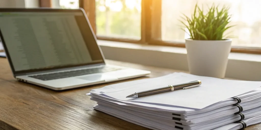 Income verification documents for rental application.
